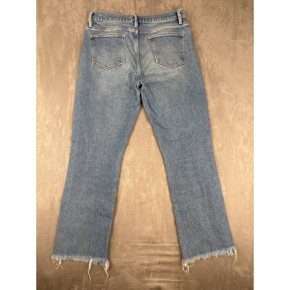 FRAME Straight Leg Jeans 29 Raw Hem Light Wash - Picture 3 of 13